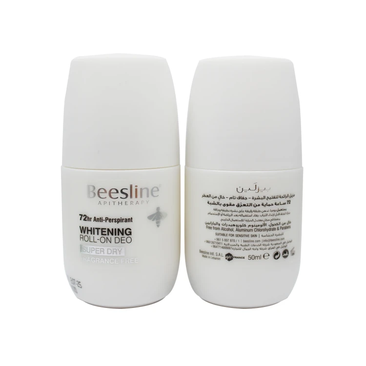Beesline 72 Hrs Roll on Deo Whitening Super Dry Fragrance Free 50ml 1+1 {OFFER}