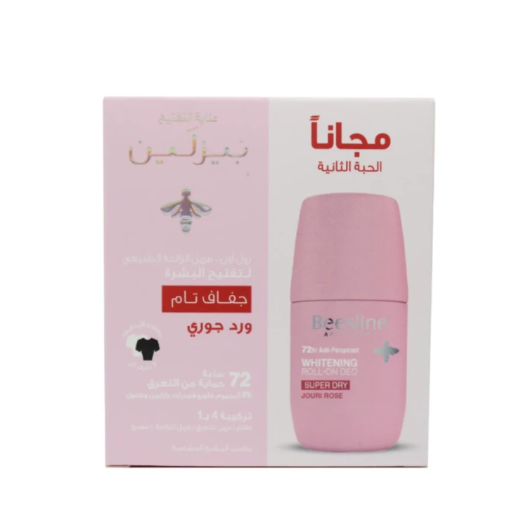 Beesline 72 Hrs Roll on Deo Whitening Super Dry Jouri Rose 50ml 1+1 {OFFER}