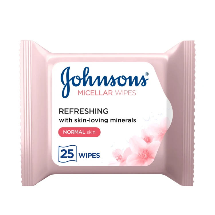 Johnson Micellar Refreshing Wipes  25's