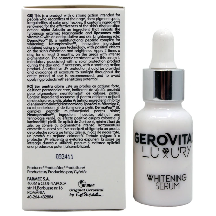 GEROVITAL LUXURY Whitening Serum 15ml