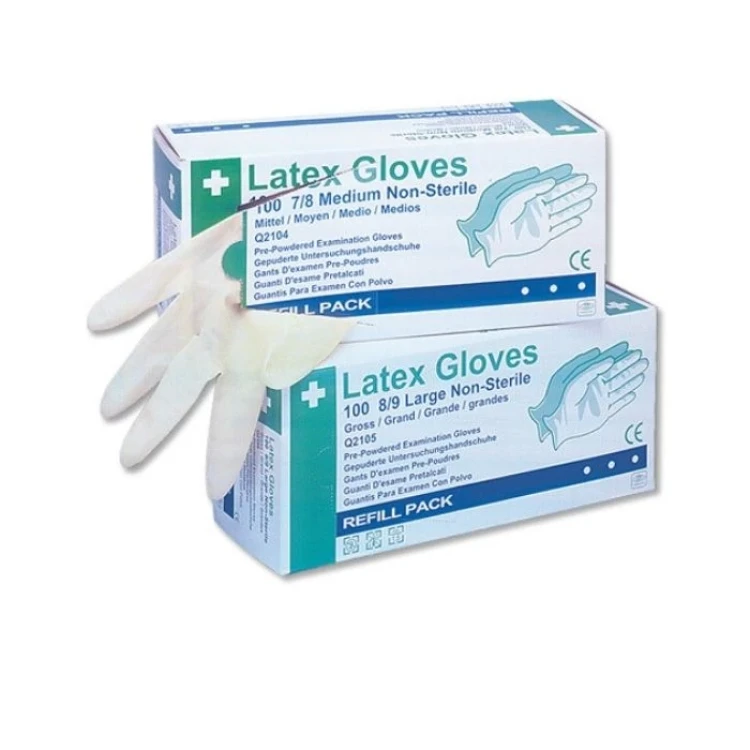 Fadomed MG Latex Medical Examina Hand Gloves (L)
