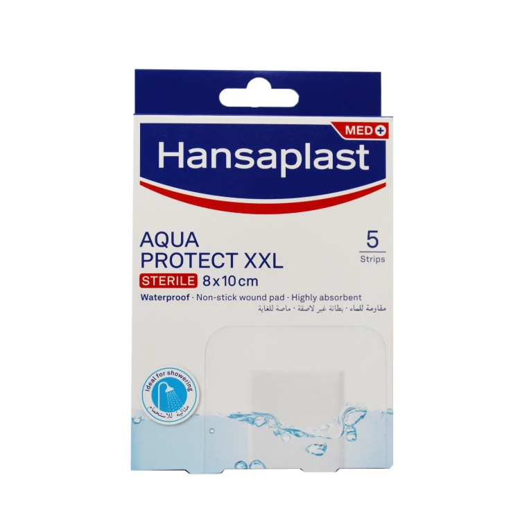 Hansaplast AQUA PROTECT XXL STERILE 8*10CM 5'S 48628