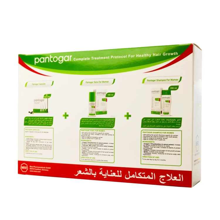 Pantogar Capsule 90'S + Shampoo Women 200ml+TONIC Women 100ml