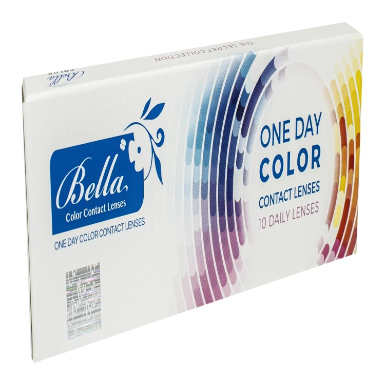 Bella One Day Color Contact Lenses Platinum Gray