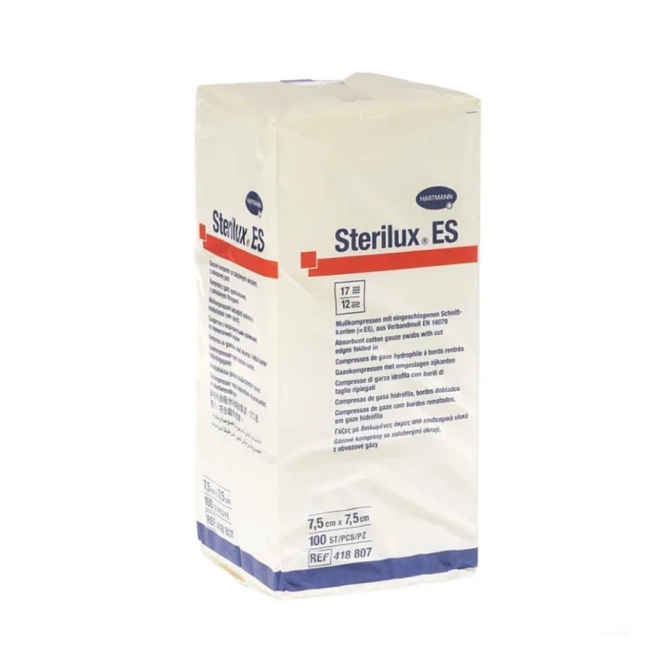 Sterilux 7.5*7.5Cm-12P  N/Ste 100'S 418807