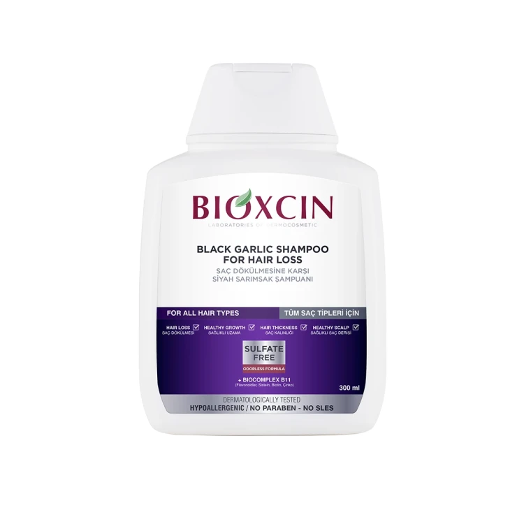 BIOXCIN Black Garlic Shampoo For All Hair Types 300ML