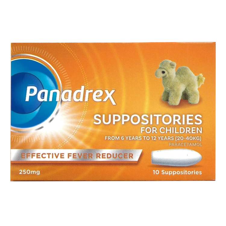 PANADREX 250 MG 10 SUPP FOR CHILDREN