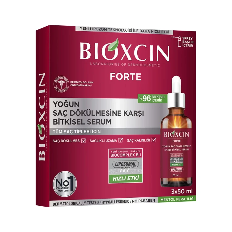 BIOXSINE FORTE SERUM AGAINST HAIR LOSS 3*50ml