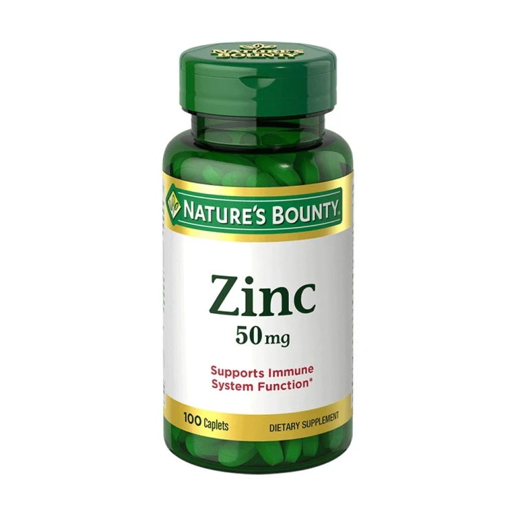 Natures Bounty Zinc 50mg Caplets 100'S