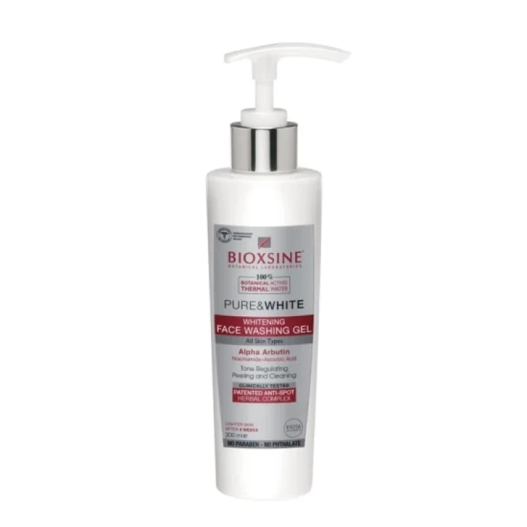 BIOXSINE PURE & WHITE Whitening Face Wash Gel 200ml