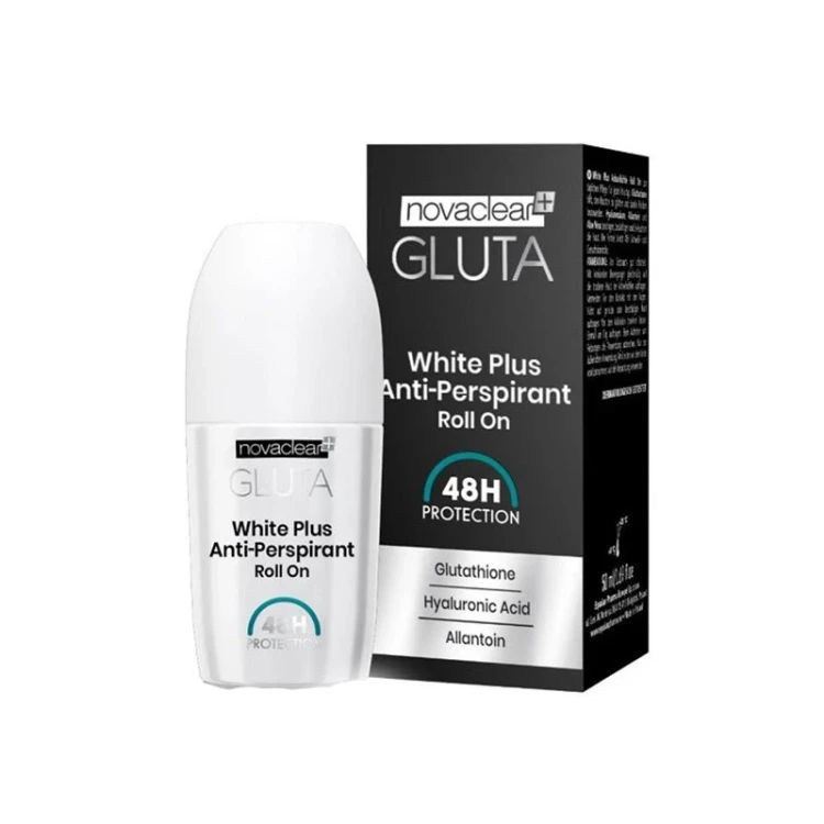 NOVACLEAR GLUTA WHITE PLUS ANTIPERSPIRANT ROLL ON 50 ML