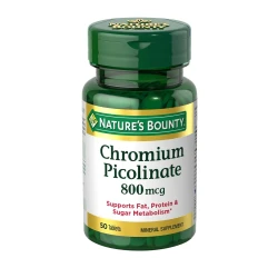 Nature's Bounty Chromium Picolinate 800 mcg Tablet 50 S