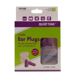 EzyCare QUIET FOAM EAR PLUG (10PAIR)