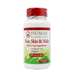 Human Essentials Hair, Skin and Nails with Biotin 5000mcg Tab 60'S