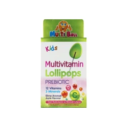 MULTIBALL Kids Multivitamin Lollipops Prebiotic 7'S