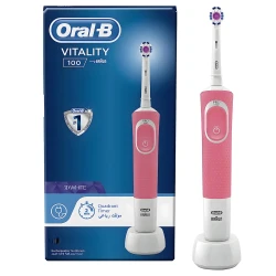 Braun Oral-B Vitality D100 Rechargable Quadrant timer PINK