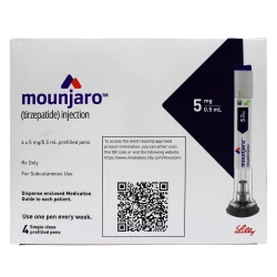 Mounjaro 5mg/0.5ml Pre-filled Solution 4 Injection Pens