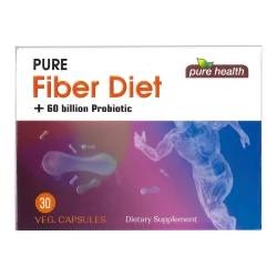 Pure Health Fiber Diet + 60 Billion Probiotic 30 Veg Capsules