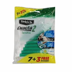 Schick Exacta 2 Men Sensitive Green 7+3 Free