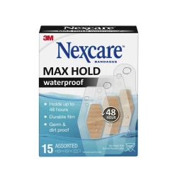 Nexcare Max Hold waterproof Bandages 12'S Assorted N0612ASMN