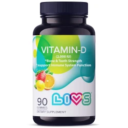 LIVS Vitamin D 2000IU 90 Gummies