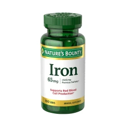 Natures Bounty Iron 65mg 100 Tablets