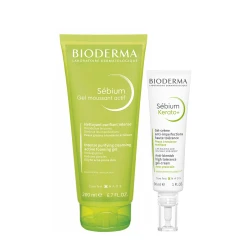 BIODERMA Sebium Gel Moussant Actif ACTIF 200ml + Sebium Kerato+ 30ml OFFER