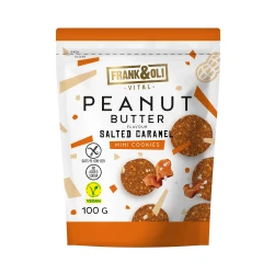FRANK&OLI Peanut Butter Salted Caramel MINI COOKLIES 100G