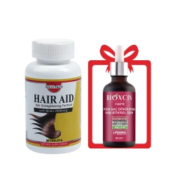 ميديتيك هير ايد فيتامينات علاج الشعر 90 حبه + أمبولة بيوكسين لتساقط الشعر مجاناً