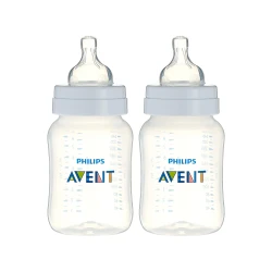 Philips Avent Anti-Colic Plastic Bottle (1m+) 260ml - 2Pcs SCF813/62