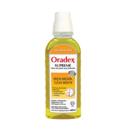 Oradex SUPREME Oral Hygiene Mouthwash Chlorhexidine 0.10% 400ML