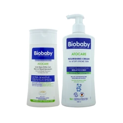 Biobaby ATOCARE Shampoo 300ML + Nourishing Cream 500ML PACKAGE