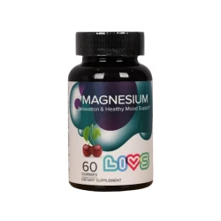 LIVS Magnesium 600mg  60 Gummies
