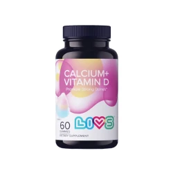 LIVS Calcium + Vitamin D3. 60 Gummies