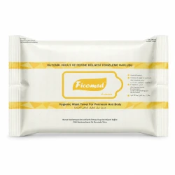 Ficomed Hygienic Wash Towel For Perineum and body WIPES 25 Adet