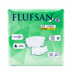 فلوفسان حفاضات كبار السن مقاس كبير 115×150 سم (15 قطعة)