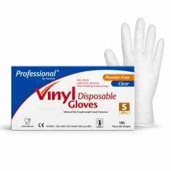 Vinyl Hand Gloves (Small Clear ) Professional 100pic top062p