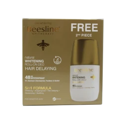 Beesline Whitening Hair Delay Deo Roll-On 5 in1 Formula 48H 50ml 1+1 {OFFER}