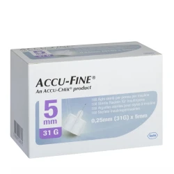 Accu Fine 0.25mm (31G) *5mm 100'S