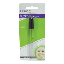 EzyCare STRAIGHT TIP GLASS MEDICINE DROPPER 1ML 19349