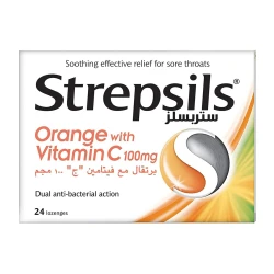 Strepsils Orange with Vitamin C 24'S