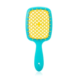 JANEKE HAIR BRUSH TURQUSE YELLOW