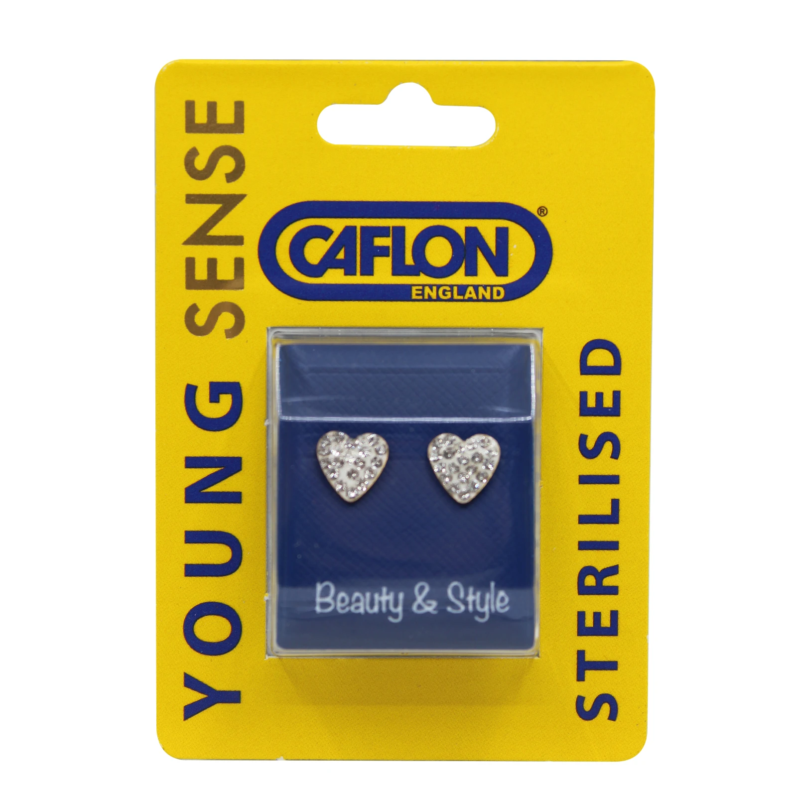 Caflon YoungSense HEARTS Crystal 8mm Earrings FJHT8CRYYS Caflon YoungSense HEARTS Crystal 8mm Earrings FJHT8CRYYS