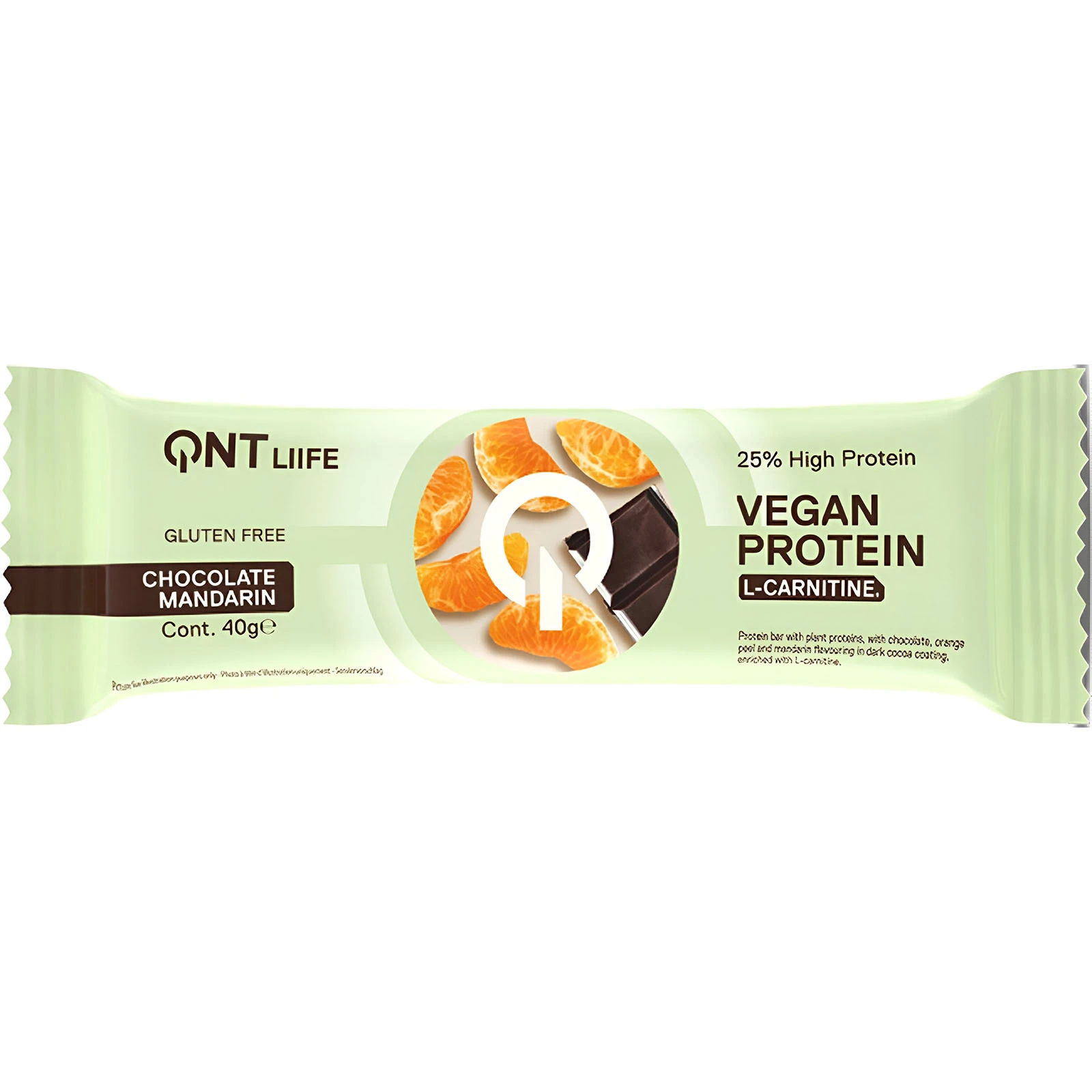 l carnitine protein bar QNT VEGAN PROTEIN BAR WITH L-CARNITINE | 28X40G main image 0